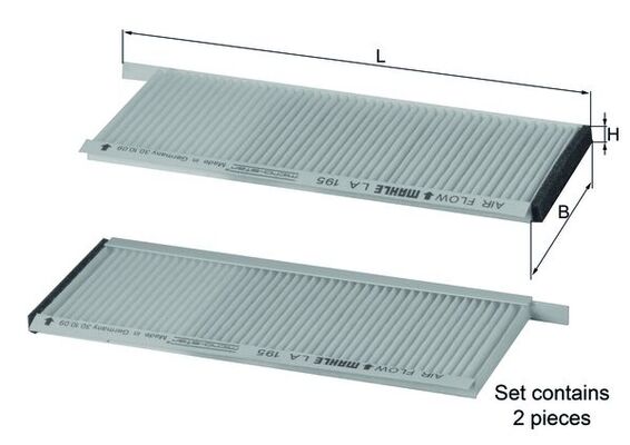 Mahle LA195/S Pollen / Cabin Filter
