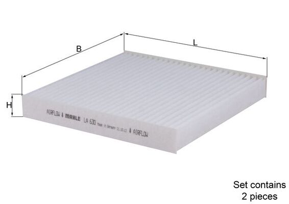 Mahle LA630/S Pollen / Cabin Filter