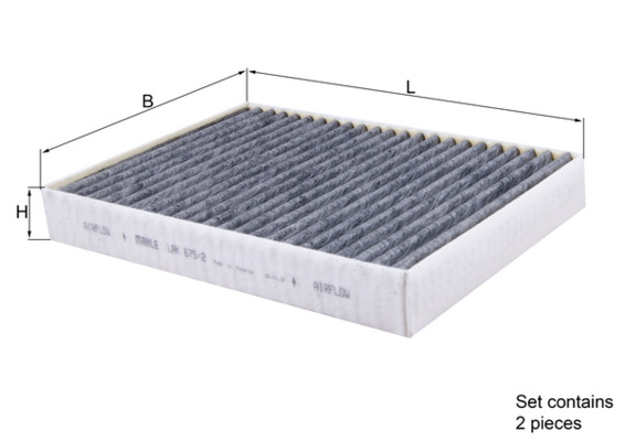 Mahle LAK675/2/S Pollen / Cabin Filter