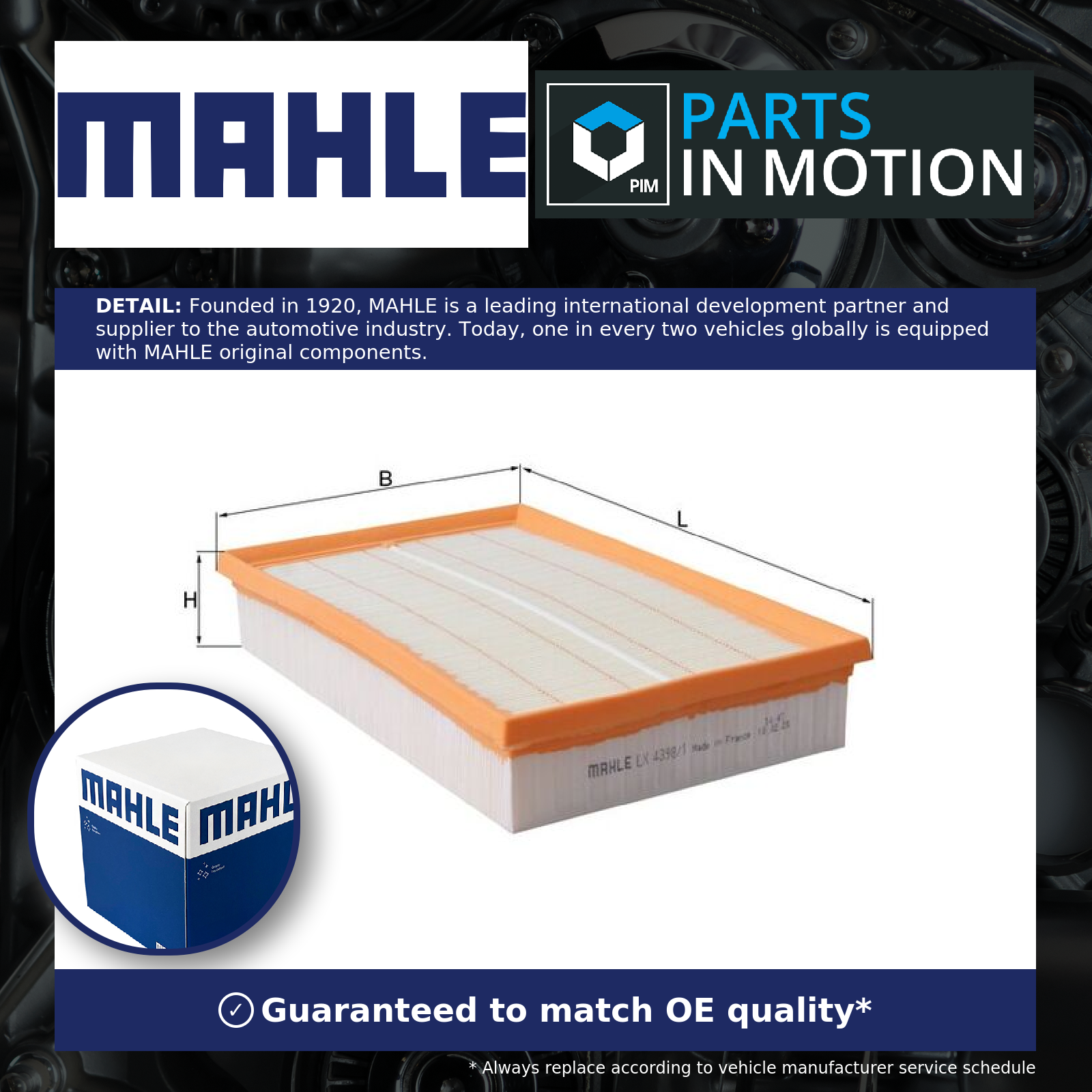 Mahle Air Filter LX4398/1 [PM2161138]