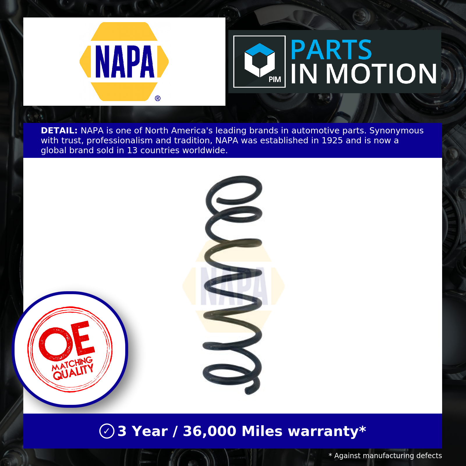 NAPA Coil Spring Rear NCS1034 [PM1848841]