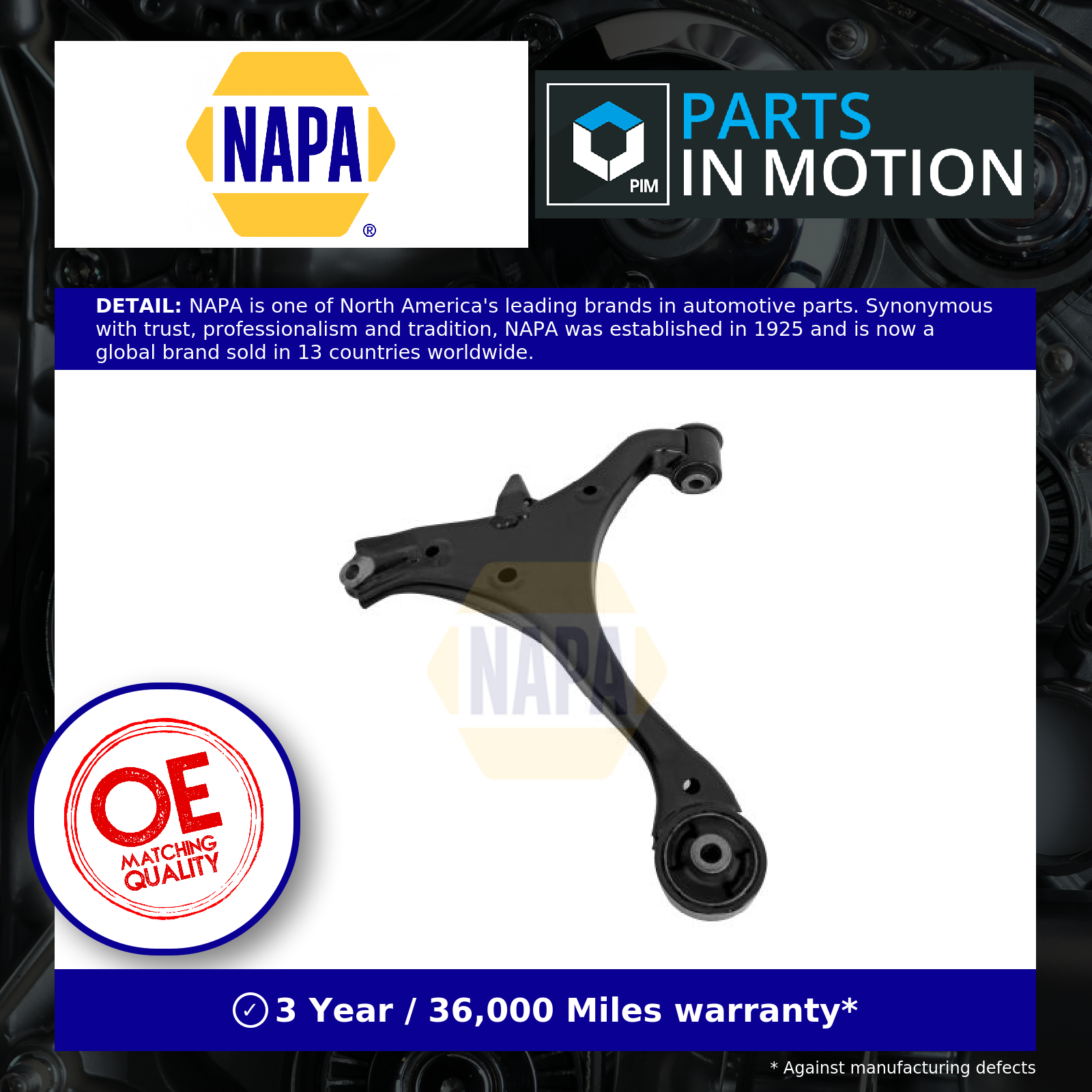 NAPA Wishbone / Suspension Arm Front Left NST2262 [PM1850501]