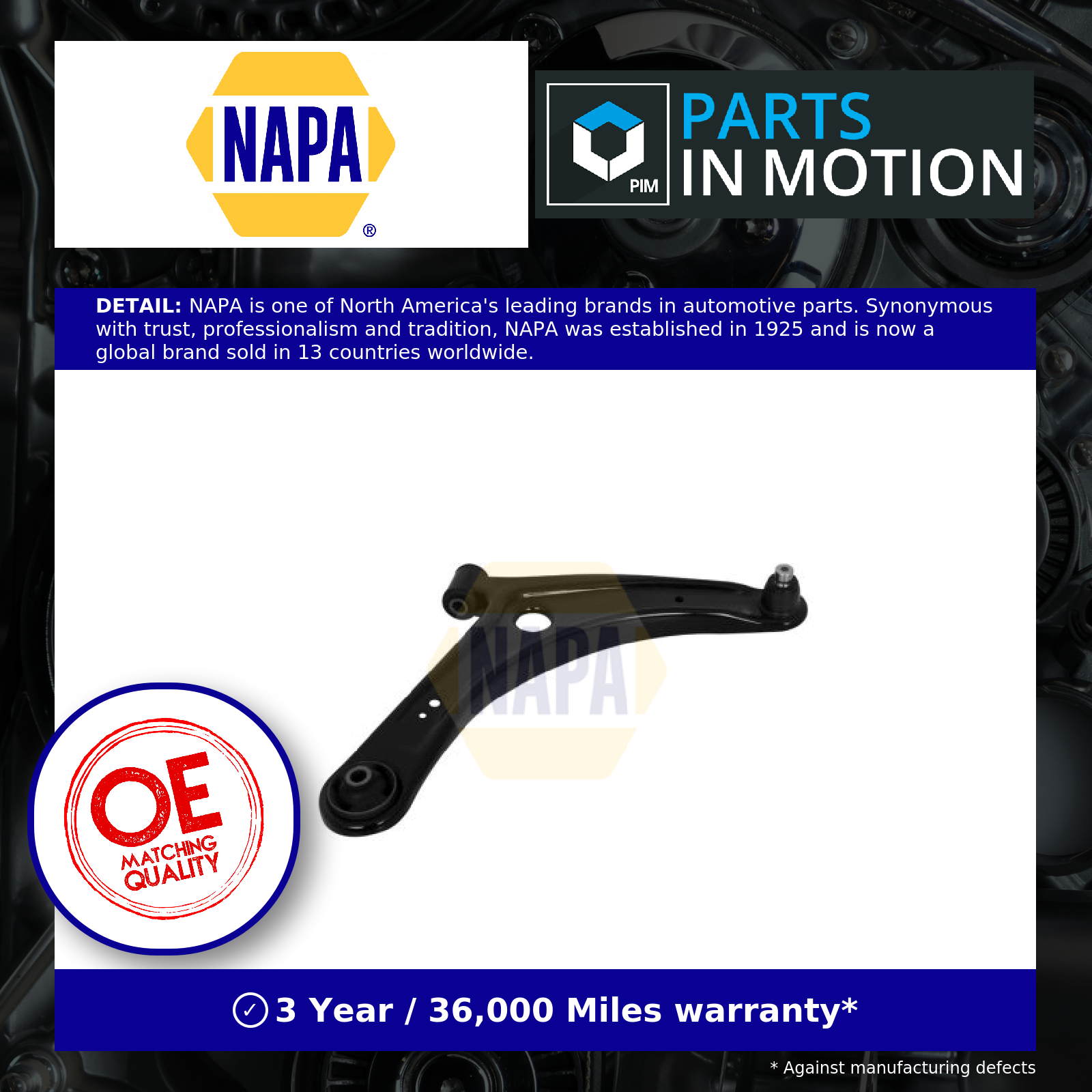 NAPA Wishbone / Suspension Arm Front Right NST2359 [PM1850597]