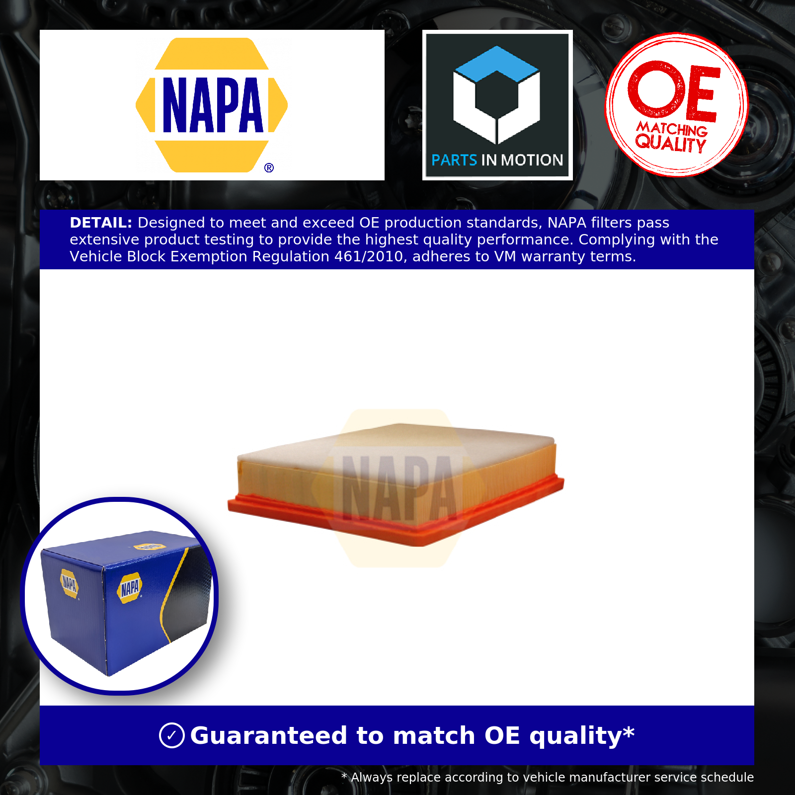NAPA Air Filter NFA1124 [PM1873666]