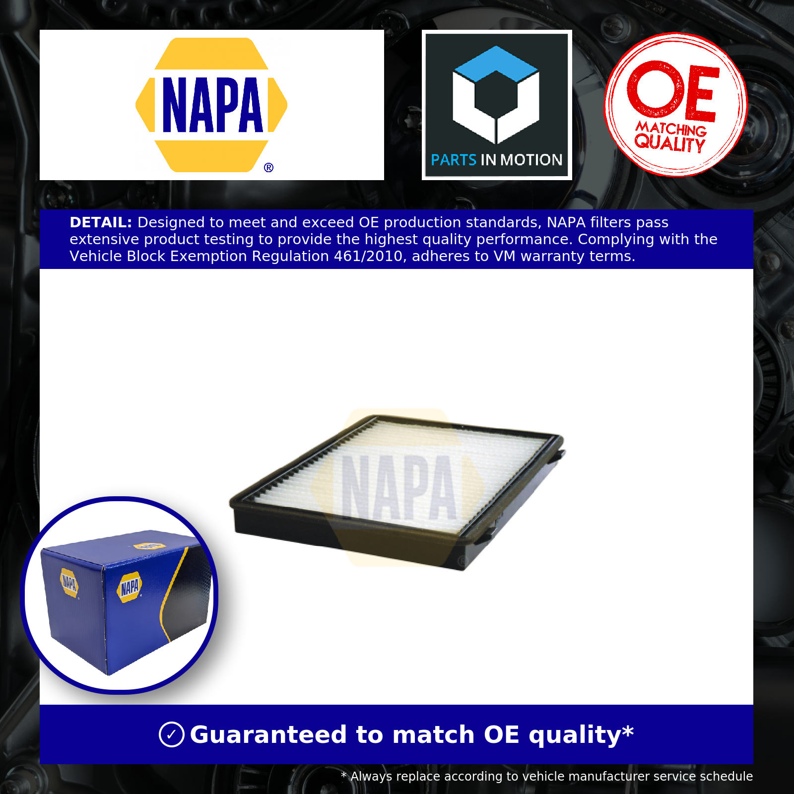 NAPA Pollen / Cabin Filter NFC4009 [PM1874301]