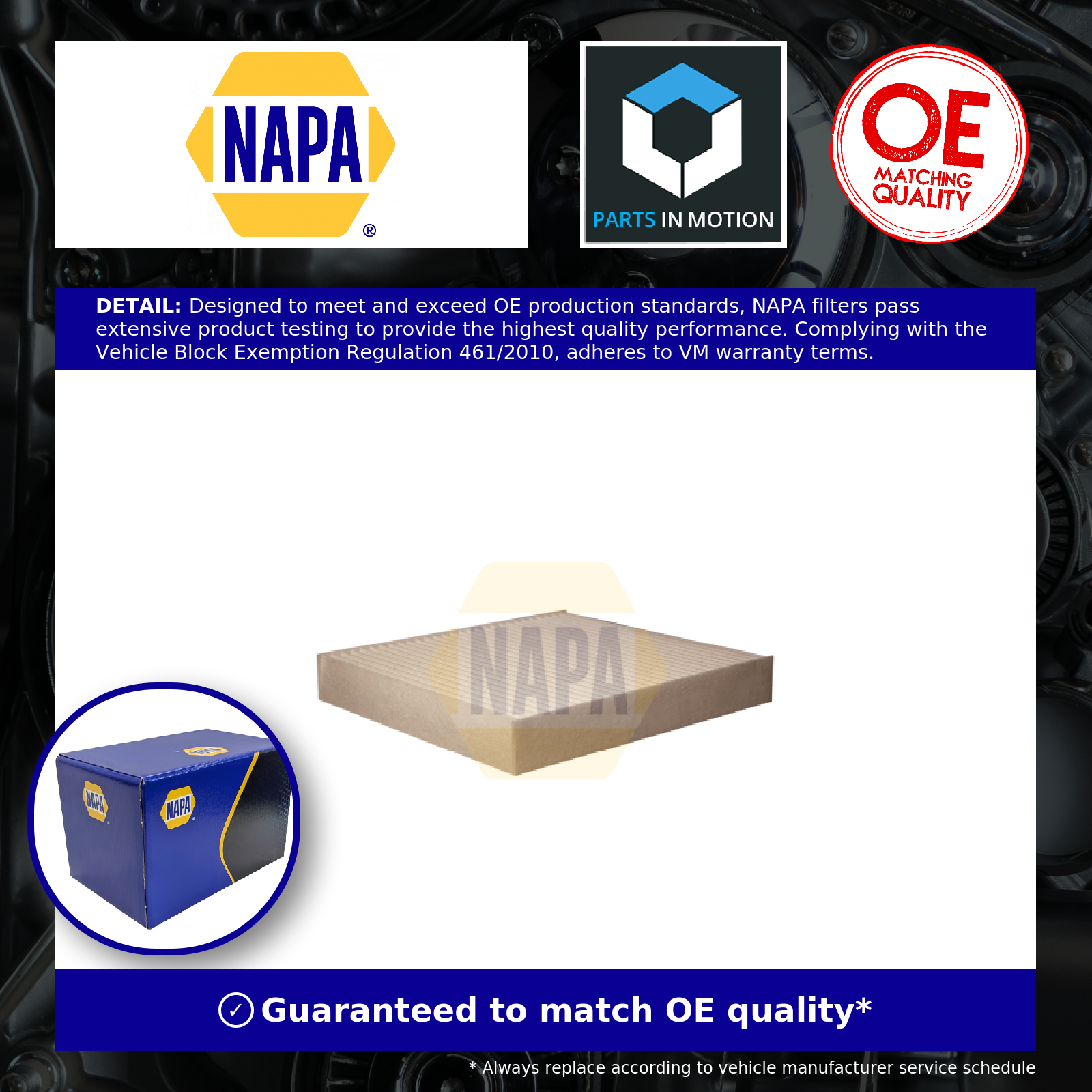 NAPA Pollen / Cabin Filter NFC4111 [PM1874403]