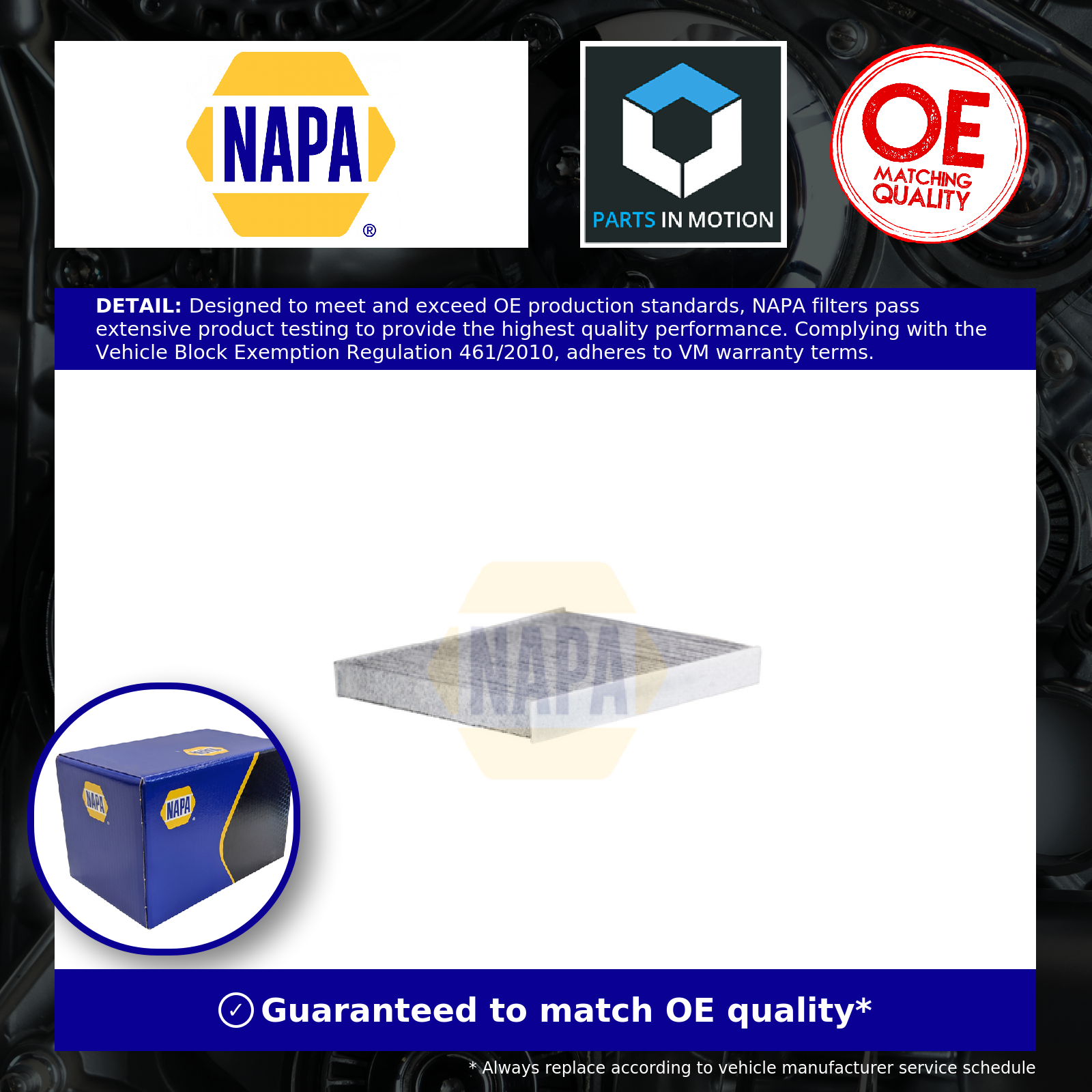 NAPA Pollen / Cabin Filter NFC4215 [PM1874506]