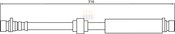 NAPA NBH1073 Brake Hose