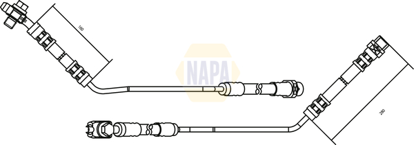 NAPA NBH1077 Brake Hose