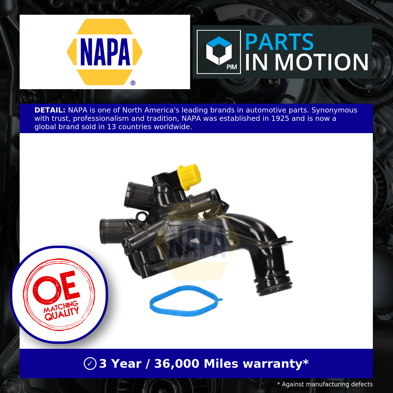 NAPA Coolant Thermostat NTH1067 [PM2020864]