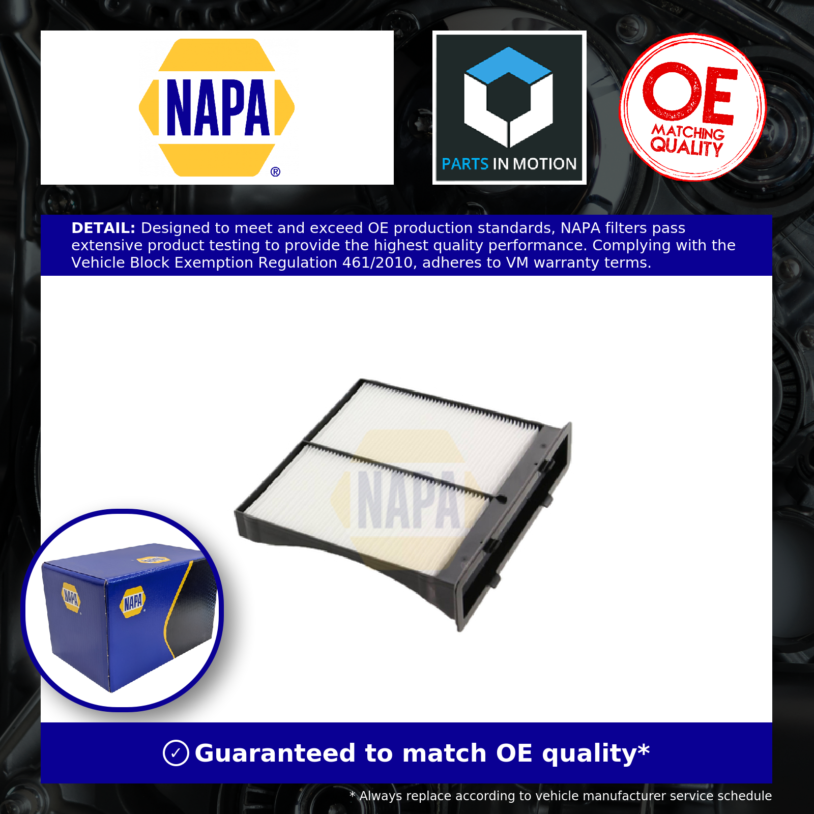 NAPA Pollen / Cabin Filter NFC4295 [PM2041614]