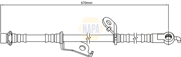 NAPA NBH1280 Brake Hose