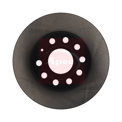 Apec DSK2218 2x Brake Discs Pair Solid