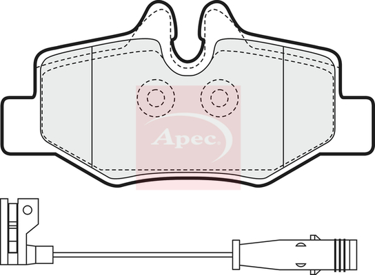 Apec PAD1436 Brake Pads Set