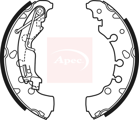 Apec SHU697 Brake Shoes Set