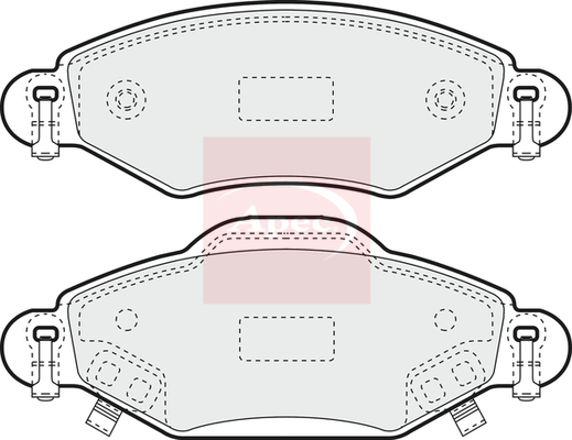 Apec PAD1315 Brake Pads Set