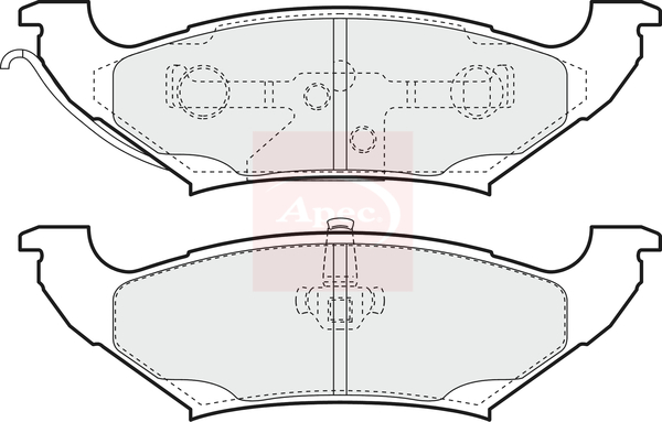 Apec PAD1069 Brake Pads Set