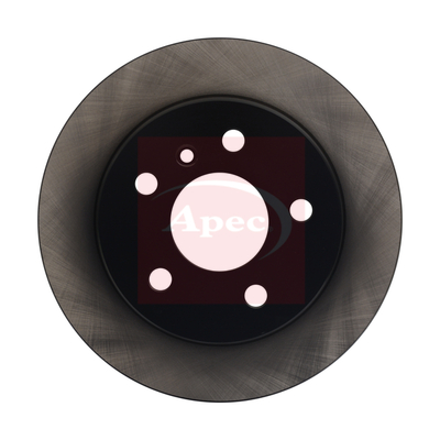 Apec DSK2300 2x Brake Discs Pair Solid