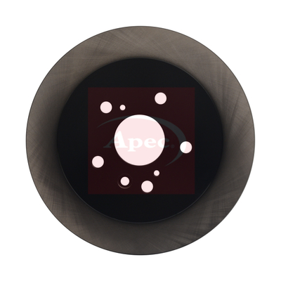 Apec DSK2333 2x Brake Discs Pair Solid