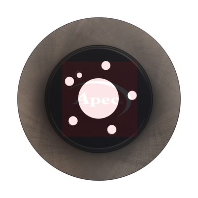 Apec DSK2587 2x Brake Discs Pair Solid