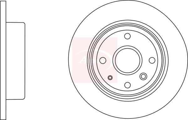 Apec DSK2783 2x Brake Discs Pair Solid