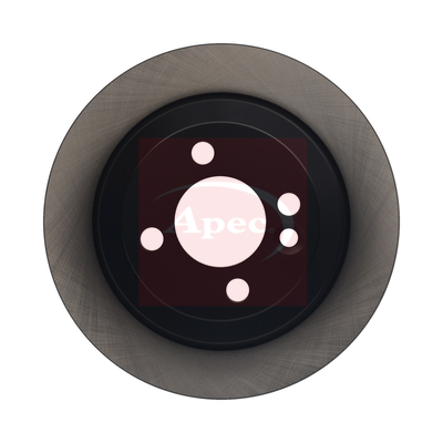 Apec DSK2849 2x Brake Discs Pair Solid
