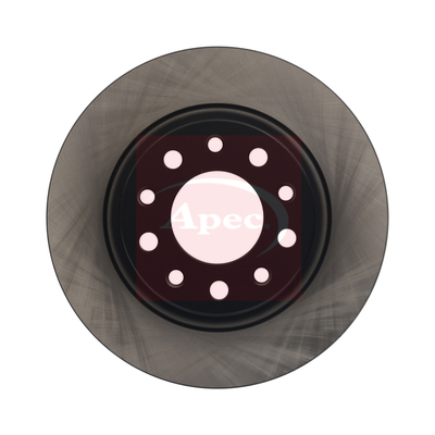Apec DSK2861 2x Brake Discs Pair Solid