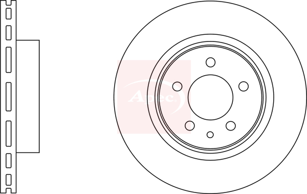 Apec DSK2910 2x Brake Discs Pair Vented