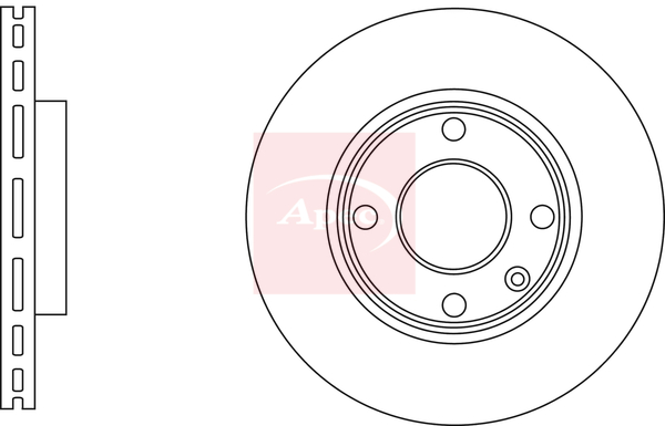 Apec DSK3181 2x Brake Discs Pair Vented