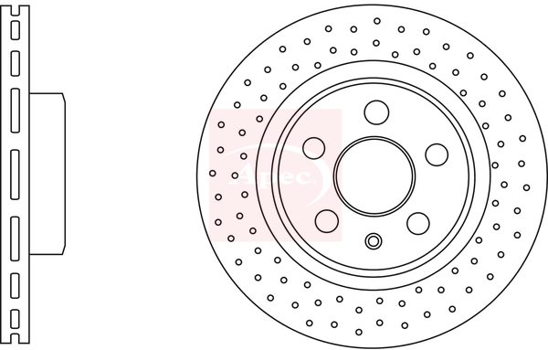 Apec DSK3194 2x Brake Discs Pair Vented
