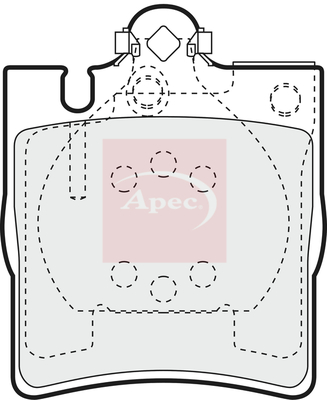 Apec PAD1080 Brake Pads Set