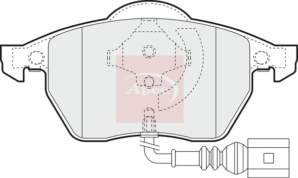 Apec PAD1110 Brake Pads Set