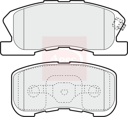 Apec PAD1148 Brake Pads Set