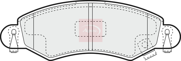 Apec PAD1165 Brake Pads Set