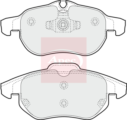 Apec PAD1248 Brake Pads Set