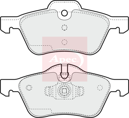 Apec PAD1257 Brake Pads Set