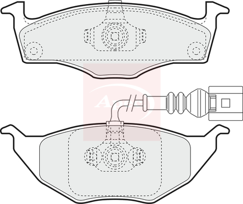 Apec PAD1265 Brake Pads Set