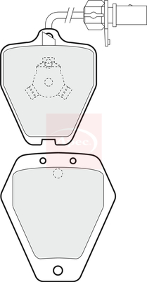 Apec PAD1278 Brake Pads Set
