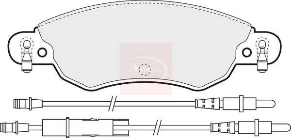 Apec PAD1281 Brake Pads Set