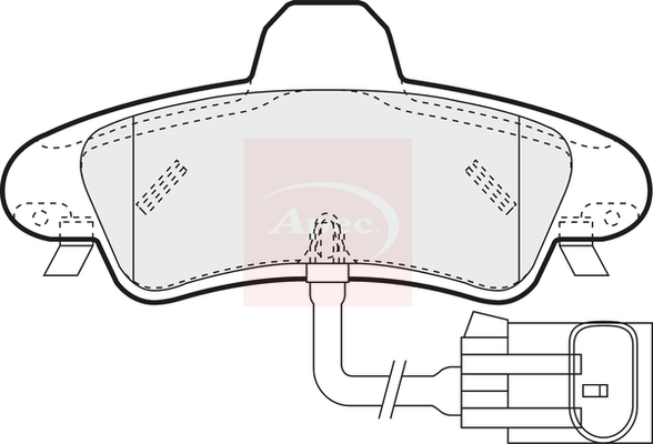 Apec PAD1291 Brake Pads Set