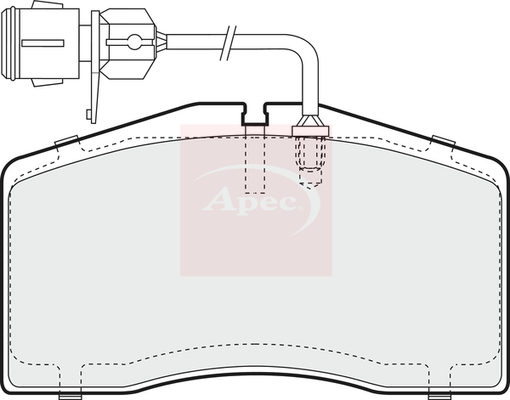 Apec PAD1296 Brake Pads Set