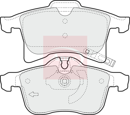 Apec PAD1348 Brake Pads Set