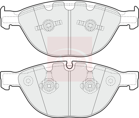 Apec PAD1353 Brake Pads Set