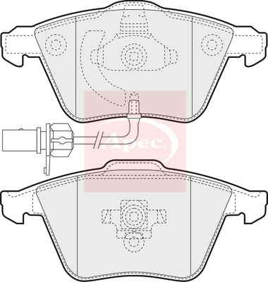 Apec PAD1355 Brake Pads Set