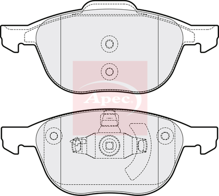 Apec PAD1415 Brake Pads Set