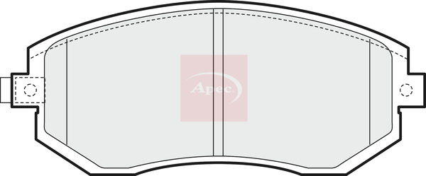 Apec PAD1454 Brake Pads Set