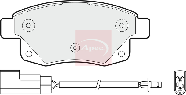 Apec PAD1477 Brake Pads Set