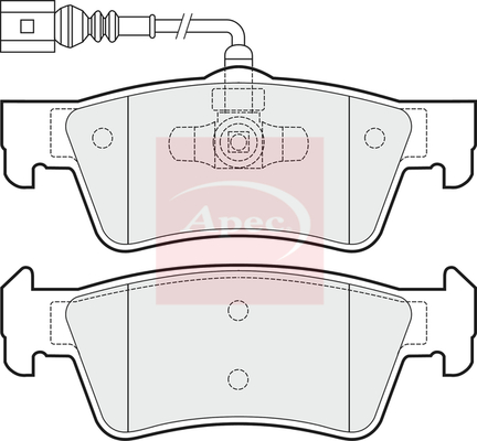 Apec PAD1484 Brake Pads Set