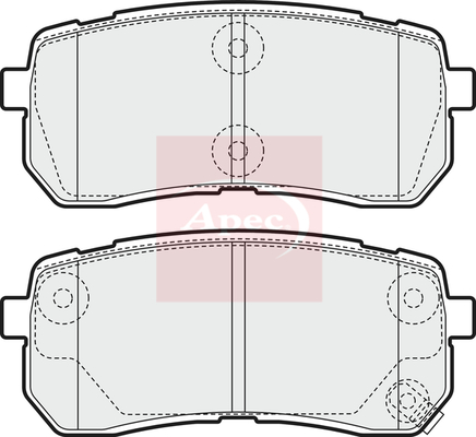 Apec PAD1581 Brake Pads Set