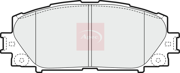 Apec PAD1598 Brake Pads Set